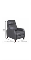 $550.00 Decklyn Leather Pushback Recliner, See