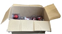 NEW Mixed Lot of 14-Large Red Christmas Ornaments