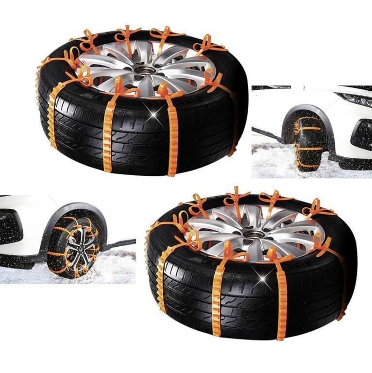 10PCS UNIVERSAL SNOW CHAINS ANTI SLIP TIRE CHAINS