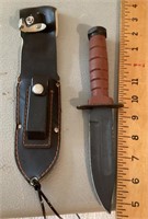 Fixed blade knife with sheath