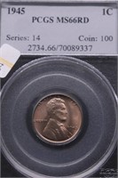 1945 PCGS MS66 RED LINCOLN CENT