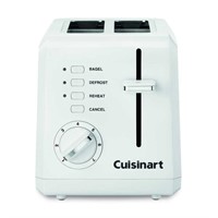 $30  Compact 2-Slice Wide Slot Toaster - White