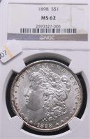 1898 NGC MS62 MORGAN DOLLAR