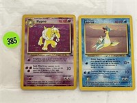 LAPRAS & HYPNO  VINTAGE POKEMON CARDS