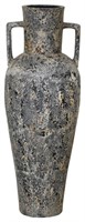 Large Earthy Black Vase with Handle