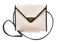 Yves Saint Laurent Navy & White Shoulder Bag