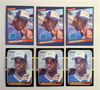 6 Donruss Fred McGriff 3 1986 Rated Rookie 3 1987