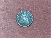 1858 Seated Liberty Half Dime