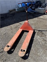 Orange 5500lb pallet truck