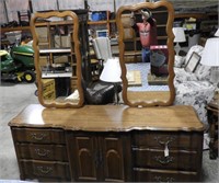 Fruitwood French Provincial style six drawer