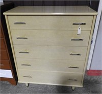 Blonde Oak five drawer dresser