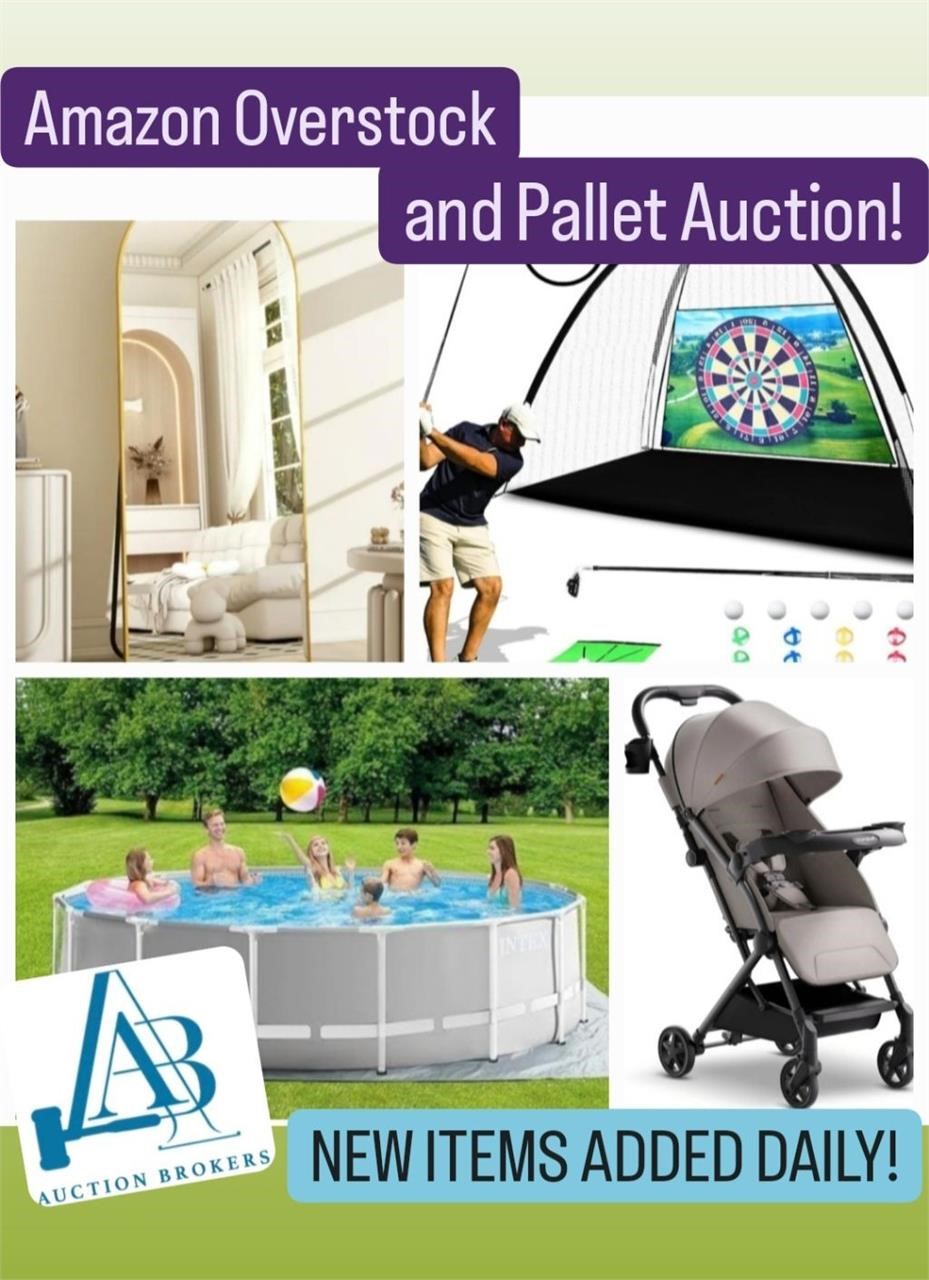 Amazon, Wayfair, Lowes PALLET and OVERSTOCK AUCTION End 6/10
