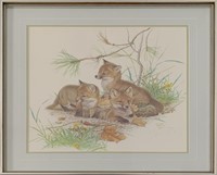 Glen Loates' "Red Fox Kits" Limited Edition Print