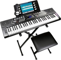 RockJam 61 Key Keyboard Piano With Pitch Bend Kit,