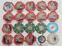 20 Various Laughlin Nevada Casino Chips