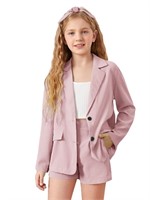WDIRARA Girl's 2 Piece Outfits Button Front Long S