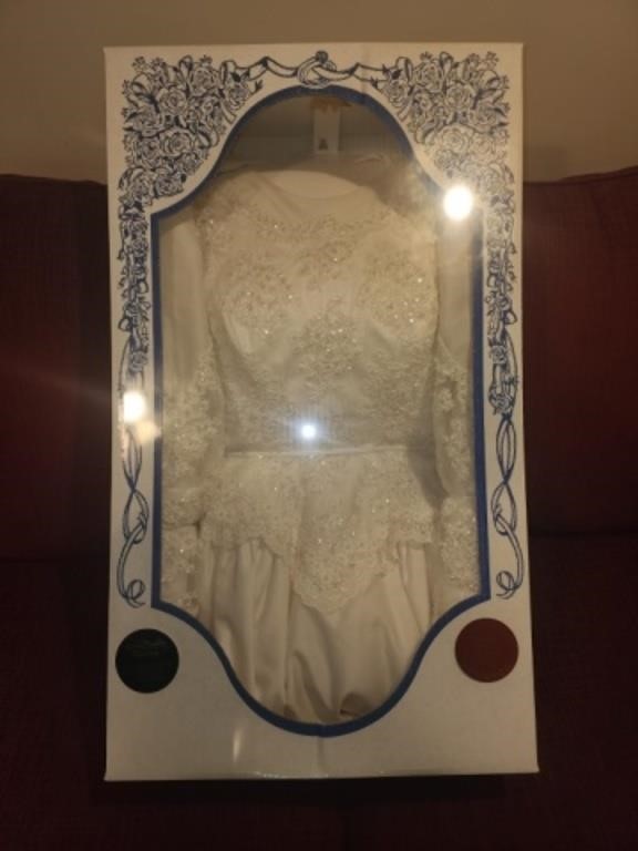 Beautiful vintage preserved wedding dress