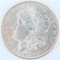 Coin 1878 7/8 TF Morgan Silver Dollar Almost Unc.