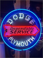 2ft Dodge/Plymouth Neon Sign