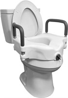 ProBasics Raised Toilet Seat with Lock and Arms