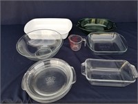 Large Lot Of Various Glass Cookware