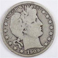1909 Barber Half Dollar
