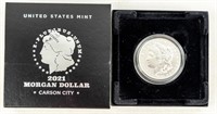 Coin 2021-CC Morgan Silver Dollar-99.9% Silver