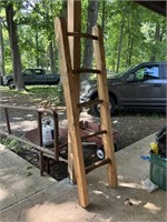 Homemade Wood/log ladder 6 foot tall