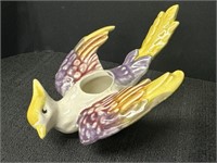 Pottery, ceramic bird wall pocket/vase