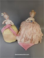 Two Antique Porcelain Half Dolls