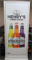 Collapsible Henry's Hard Soda Banner