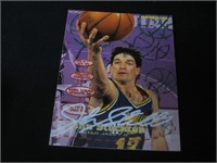 1995-96 FLEER JOHN STOCKTON AUTOGRAPH COA