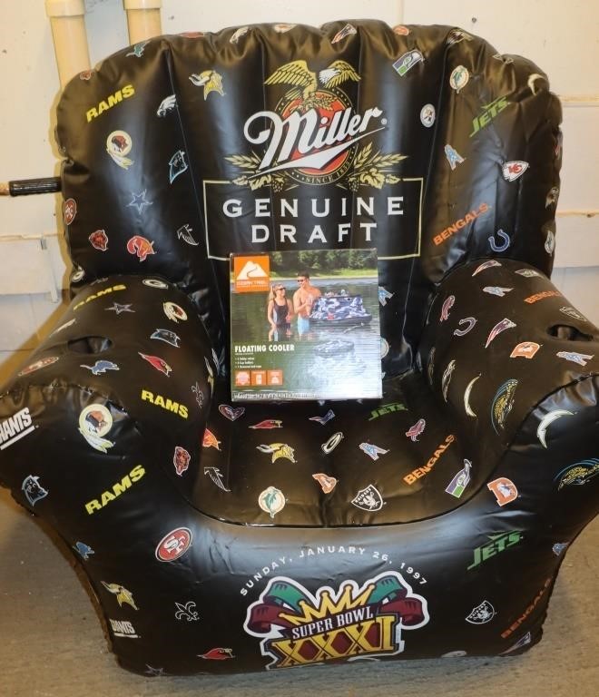 Inflatable Miller Genuine Draft Chair &