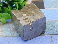 ILLUSTRIOUS SPANISH PYRITE CUBE ROCK STONE LAPIDAR