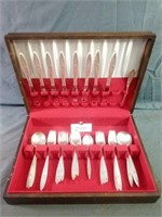 Vintage Style Set of Silverware "Morning Rose"