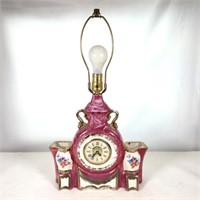 Lanshire Porcelain Lamp Clock