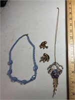 Vintage earrings & necklaces