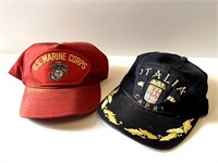 Vintage Baseball Caps Hats Marines Capri Italy