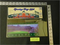 Colorado Rockies Opening Day Ticket and Post Card