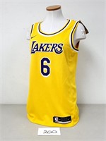 New $170 Nike Lakers #6 LeBron James Jersey - Sm.