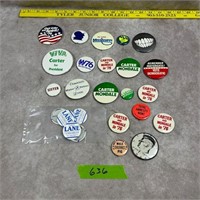 Vintage Political Button Pins