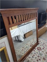 Wood Framed Wall Mirror