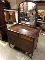 2 OVER 2 DRESSER WITH MIRROR