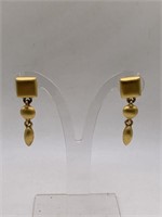 SIGNED NAPIER PIERCED EARRINGS