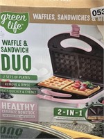 GREEN LIFE WAFFLE AND SANDWICH DUO