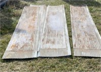 10 Sheets Used Corrugated Tin 12 foot by 26