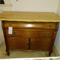 VINTAGE MARBLE TOP CHEST