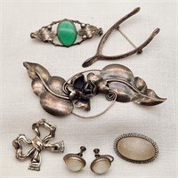 Silver Vintage Pins Brooches
