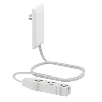 NEW $34 Wall Plate Plug w/3 Outlets & 3FT Cord