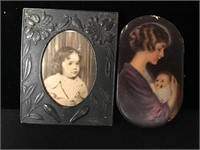 Antique Tiny Picture Frame and More